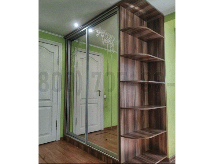 Шкаф с пескоструйным рисунком в Коломне
